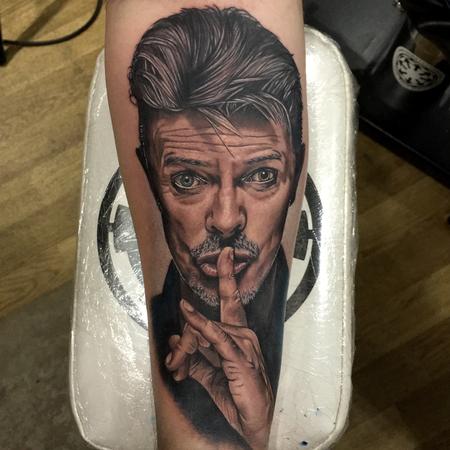 Chris Jones - David Bowie Portrait Tattoo